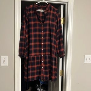 Loft Plaid, Flannel Dress